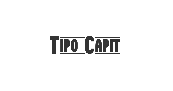Tipo Capital1 St font thumbnail